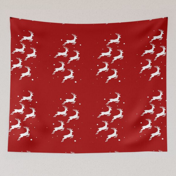 Item preview, Christmas Deer Dashing Through the Snow, Unique designed and sold by villacreativa.