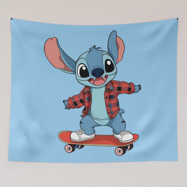 Item preview, Stitch on skateboard designed and sold by PRINTLAN.