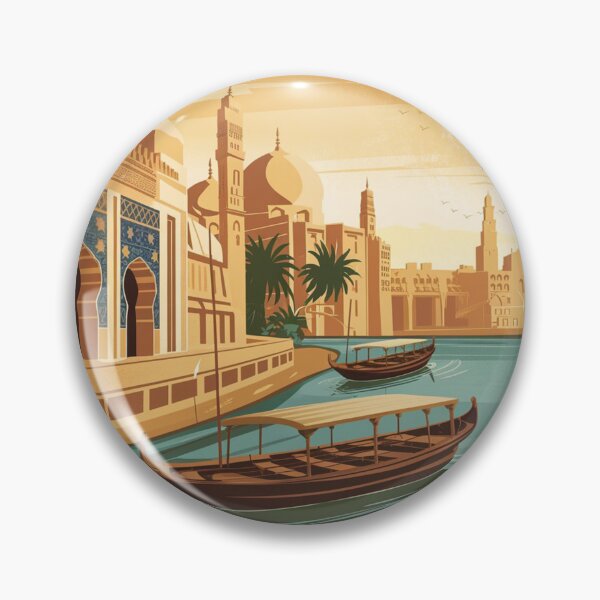 Item preview, Baghdad Vintage Travel Poster designed and sold by TravelerRat.