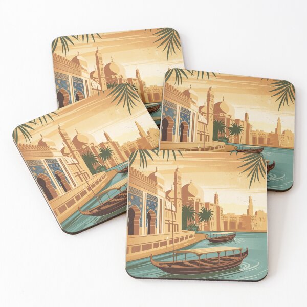 Item preview, Baghdad Vintage Travel Poster designed and sold by TravelerRat.