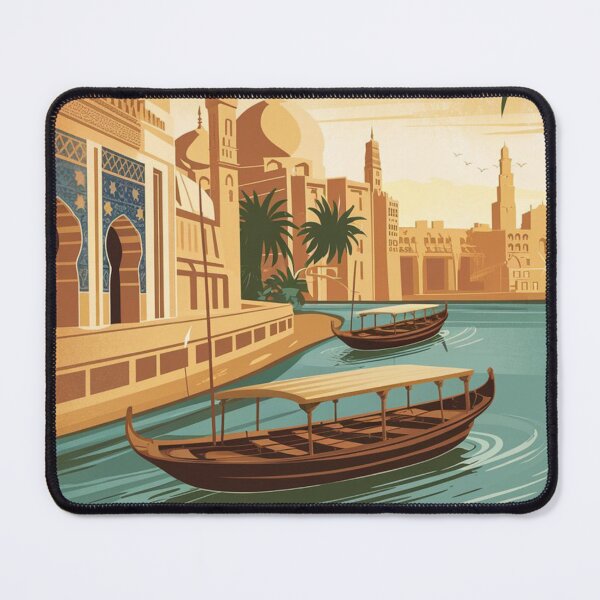 Item preview, Baghdad Vintage Travel Poster designed and sold by TravelerRat.