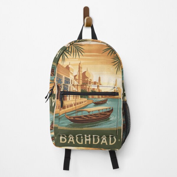 Item preview, Baghdad Vintage Travel Poster designed and sold by TravelerRat.
