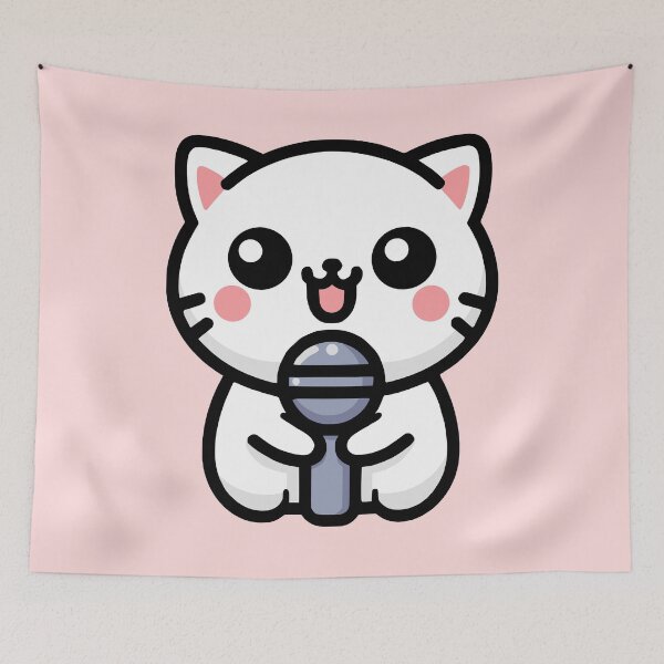 Item preview, Kawaii Singing Cat! designed and sold by PMCreative.