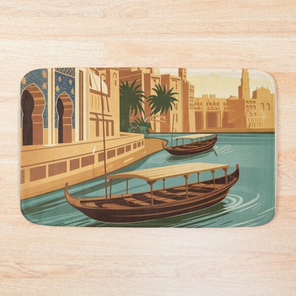 Item preview, Baghdad Vintage Travel Poster designed and sold by TravelerRat.