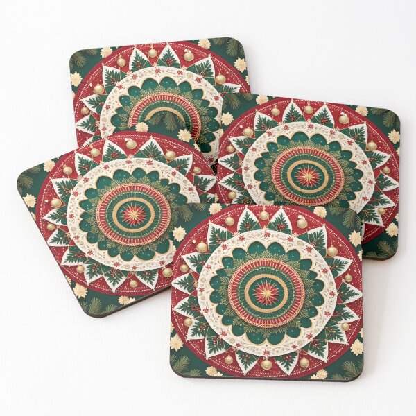 Item preview, Festive Christmas Mandala with Elegance designed and sold by MandalasShops.