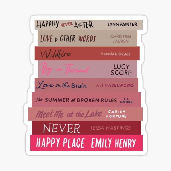 Romance books Sticker