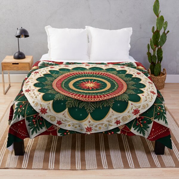 Item preview, Festive Christmas Mandala with Elegance designed and sold by MandalasShops.