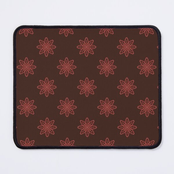 Item preview, Pattern of red snowflakes "Inspiration" on a dark red background designed and sold by Cherevan.