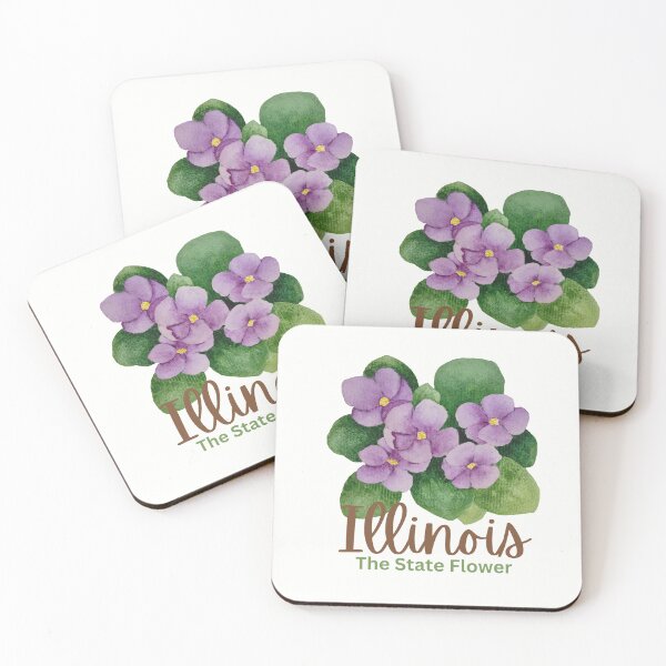 Artikelvorschau, Illinois State Flower Violet Klassisches T-Shirt Aufkleber entworfen und verkauft von ThinkNature!.