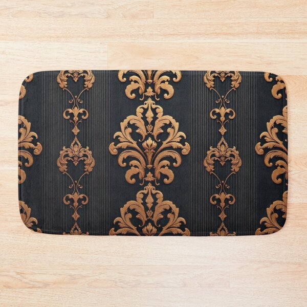 Item preview, Black Striped Gold Damask designed and sold by DesignsByPrnces.