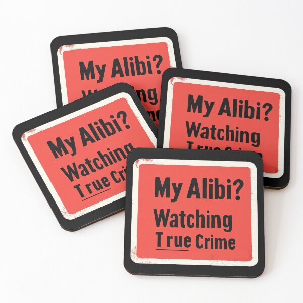 Item preview, My Alibi? Watching True Crime designed and sold by Shrouded Unraveled.