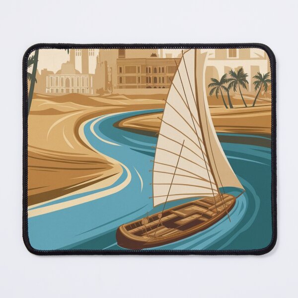 Item preview, Khartoum Vintage Travel Poster designed and sold by TravelerRat.