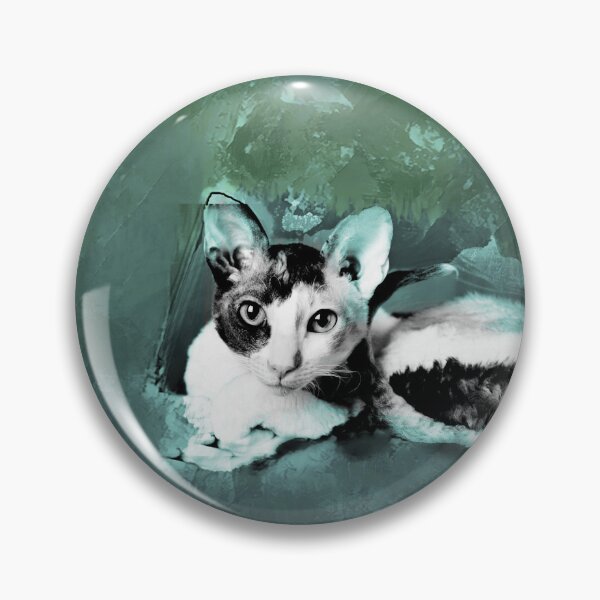 Item preview, AQUA BLUE, AQUA GREEN, DUSTY TEAL AND OLIVE GREEN CORNISH-REX IN LEAVES AND GRASS designed and sold by Most1234.