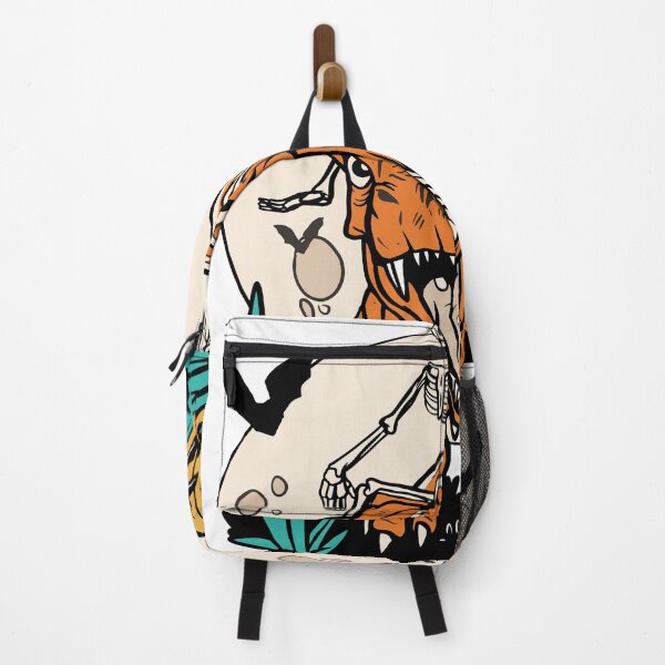 Item preview, Skeleton Riding T-Rex Halloween Moon | Spooky Dinosaur Fun Design designed and sold by DrawHandArt.