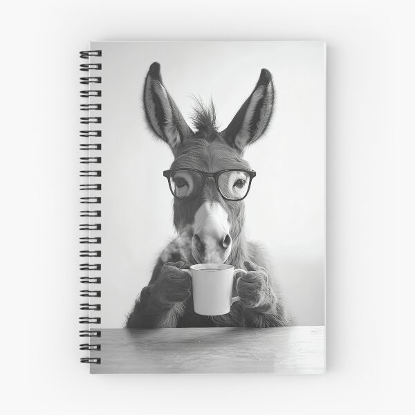 Item preview, Donkey Drinking Coffee, Funny Coffee Lover Photo designed and sold by CheekyAnimalz.