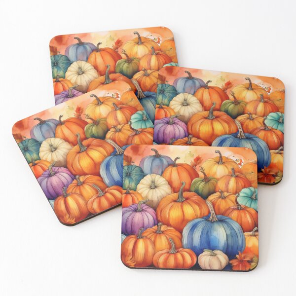 Item preview, watercolor pumpkins designed and sold by Valentina-V.