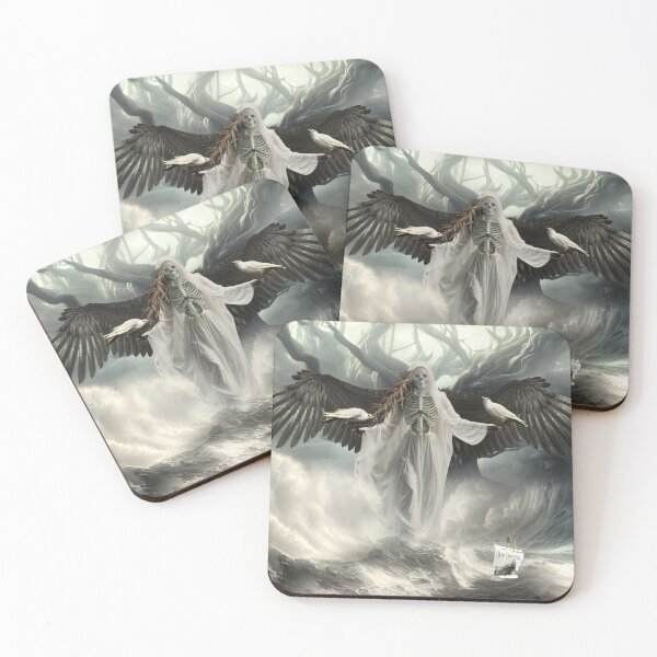 Item preview, WHITE RAVENS OF THE COAST designed and sold by KarinClaessonArt.