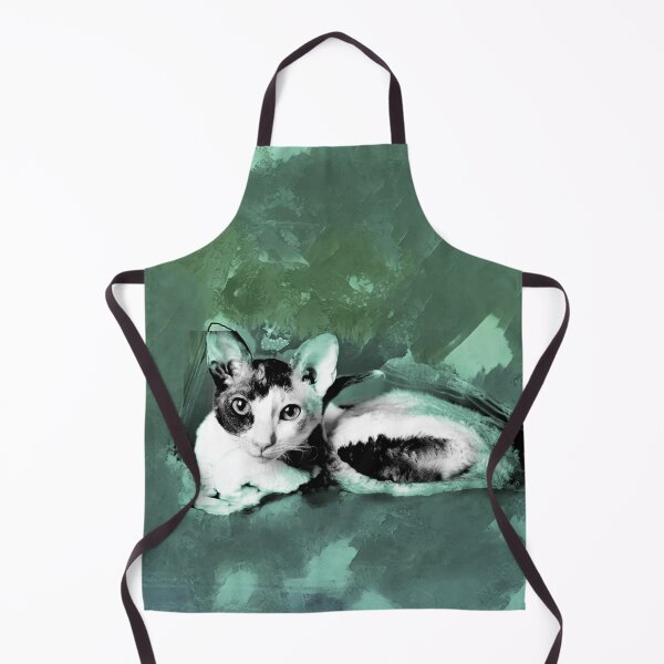 Item preview, MINT GREEN, OLIVE GREEN AND DUSTY TEAL CORNISH-REX IN LEAVES AND GRASS designed and sold by Most1234.