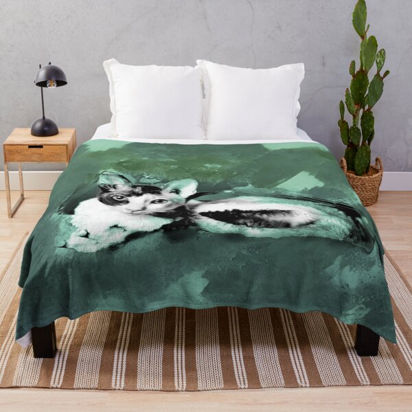 Item preview, MINT GREEN, OLIVE GREEN AND DUSTY TEAL CORNISH-REX IN LEAVES AND GRASS designed and sold by Most1234.