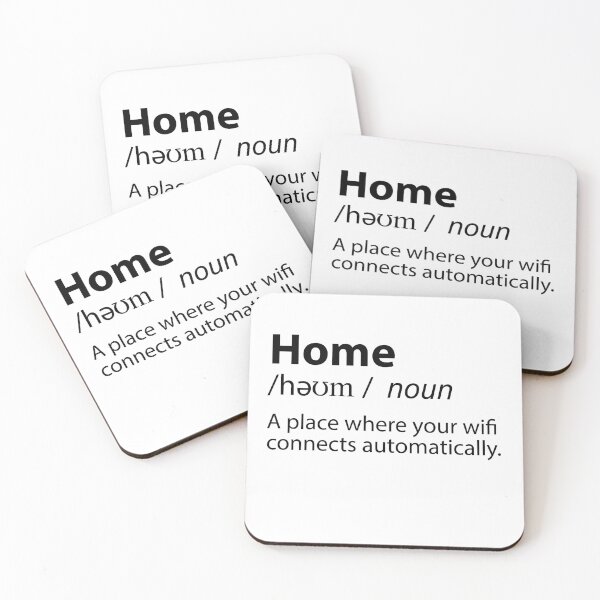 Item preview, Home Funny Definition - Where The Wifi Connects Automatically designed and sold by TravelScientist.