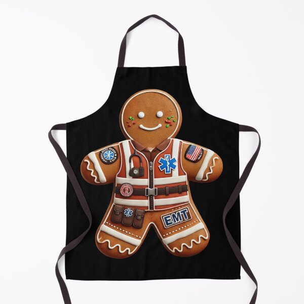 Item preview, Gingerbread EMT T-Shirt – Festive Holiday EMT Christmas Design designed and sold by BlankCanvasHaHa.