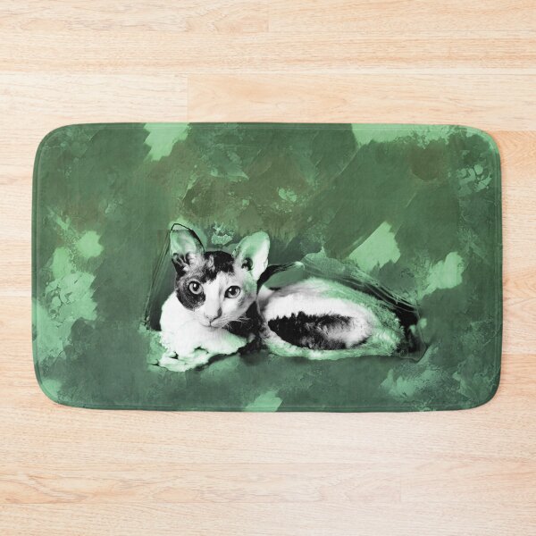 Item preview, FERN GREEN, OLIVE GREEN AND DUSTY GREEN CORNISH-REX IN LEAVES AND GRASS designed and sold by Most1234.