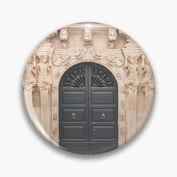 Item preview, Puglia, Italy I Photography of Baroque facade and a majestic door with the charm of Italian streets for geometric fans architecture composition in Rome or Haussmann aesthetic in Paris Rome or Milan designed and sold by Julie Travel Photography.