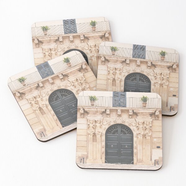 Item preview, Puglia, Italy I Photography of Baroque facade and a majestic door with the charm of Italian streets for geometric fans architecture composition in Rome or Haussmann aesthetic in Paris Rome or Milan designed and sold by Julie Travel Photography.