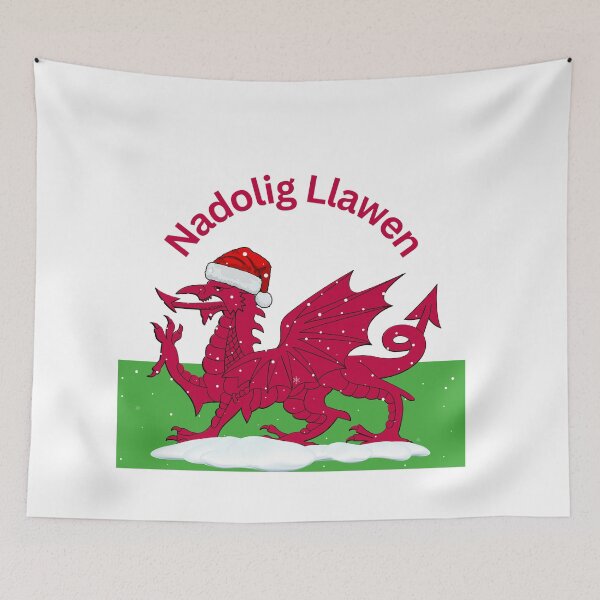 Item preview, Happy Christmas Welsh Dragon. designed and sold by KaonaDesigns.