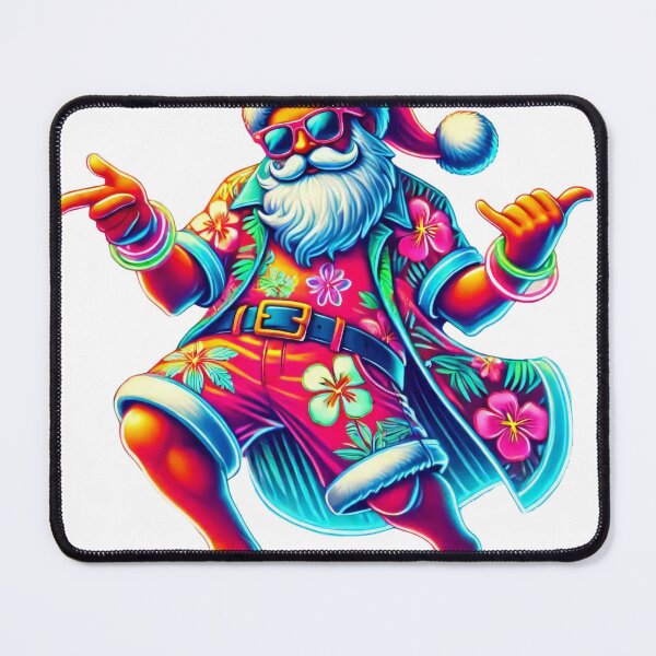 Item preview, Festive Santa with Neon Sunglasses and Holly designed and sold by AIARTIST1.