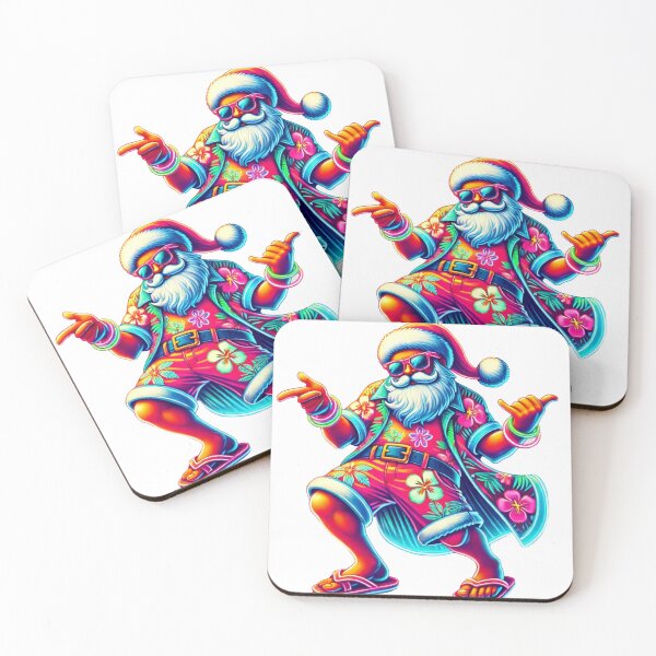 Item preview, Festive Santa with Neon Sunglasses and Holly designed and sold by AIARTIST1.