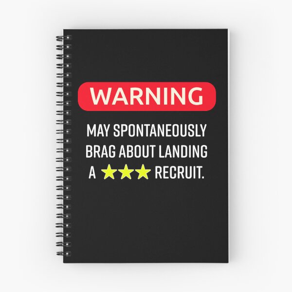 Item preview, WARNING May Spontaneously Brag About Landing a Three-Star Recruit | Funny Football Recruiting | College Football Gamer designed and sold by shashtopia.