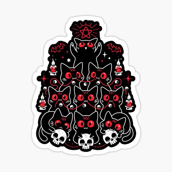 Item preview, Gothic Christmas Kittens designed and sold by Snouleaf.
