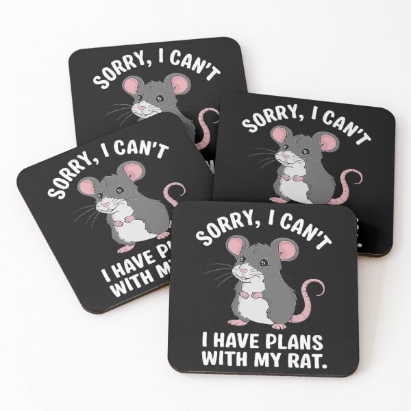 Item preview, Funny Rat Lover Design - “Sorry, I Have Plans with My Rat” for Pet Rat Enthusiasts designed and sold by love3617.