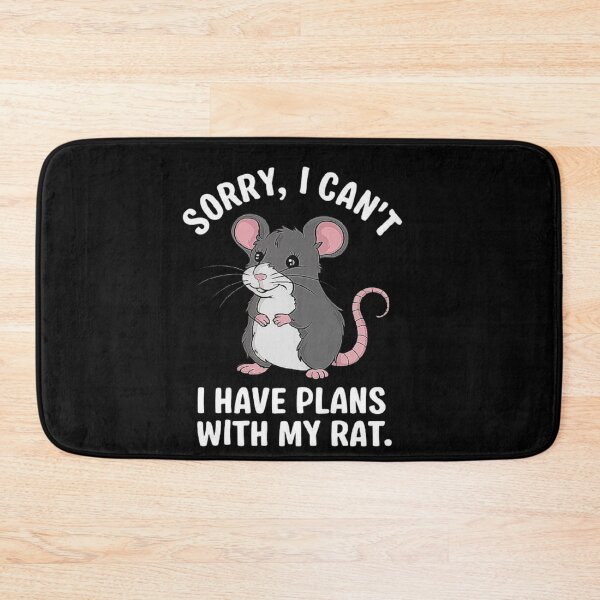 Item preview, Funny Rat Lover Design - “Sorry, I Have Plans with My Rat” for Pet Rat Enthusiasts designed and sold by love3617.