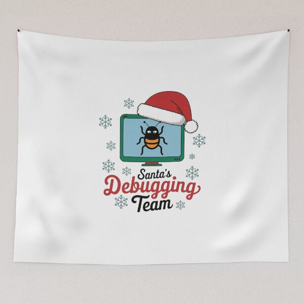 Item preview, Santa's Debugging Team designed and sold by Situstshirts.