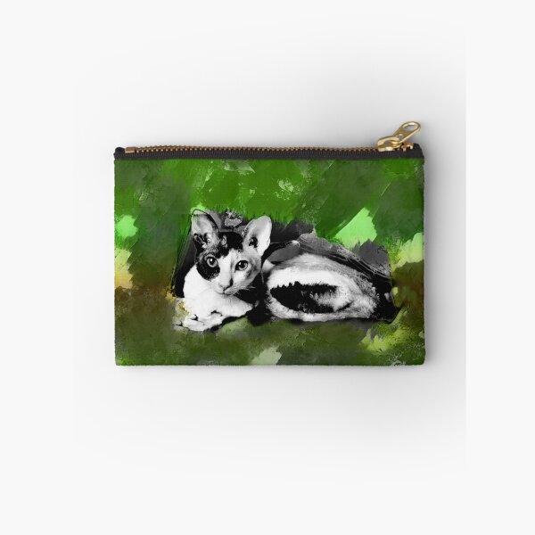 Item preview, BRIGHT GREEN, DARK GREEN, APPLE GREEN, SAGE GREEN, BROWN GREY AND ORANGE CORNISH-REX IN LEAVES AND GRASS designed and sold by Most1234.