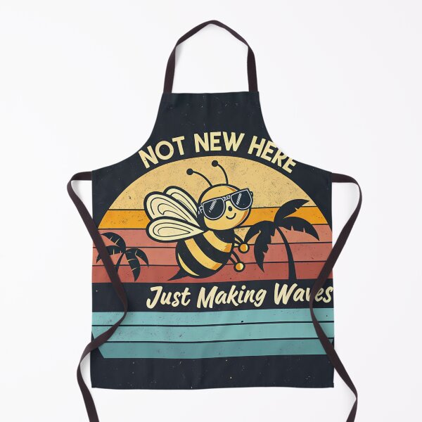 Item preview, Retro Bee Making Waves designed and sold by aminz4.