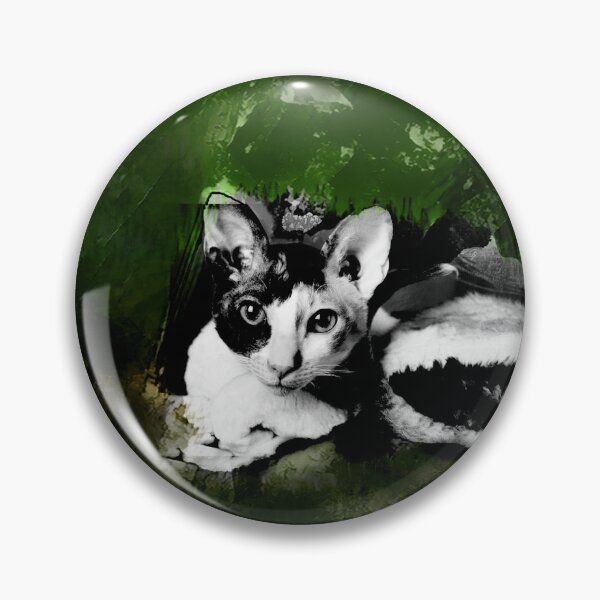 Item preview, DARK OLIVE GREEN, JUNIPER GREEN, SEAWEED GREEN, GREY AND DUSTY ORANGE CORNISH-REX IN LEAVES AND GRASS designed and sold by Most1234.