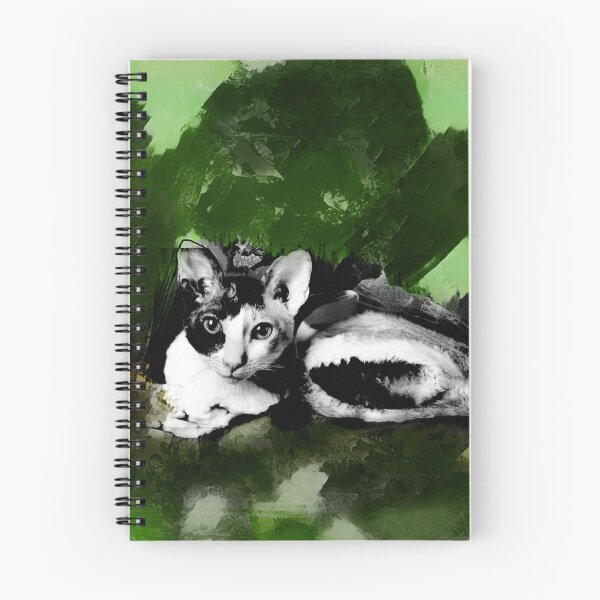 Artikelvorschau, DUNKLES OLIVGRÜN, WACHOLDERGRÜN, SEEALGENGRÜN, GRAU UND STAUBIGE ORANGE CORNISH-REX IN BLÄTTERN UND GRAS entworfen und verkauft von Most1234.