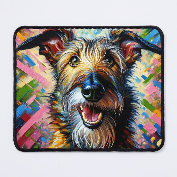 Item preview, Scottish Deerhound Dog Portrait Acrylic Art Print Pet Portrait Gifts for Dog Lovers designed and sold by Puppy Puzzles Plus.