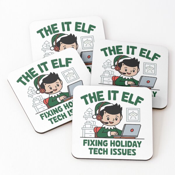Item preview, The IT Elf Fixing Holiday Tech Issues designed and sold by Situstshirts.