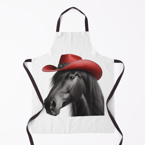 Item preview, Beautiful Black Horse with Red Hat Deign designed and sold by bonnieleigh6902.