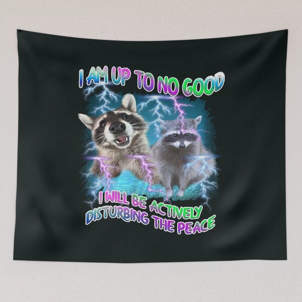 Item preview, I do not need a reality check, I wish to live in delusion - funny raccoon quote designed and sold by TeeARTHY.