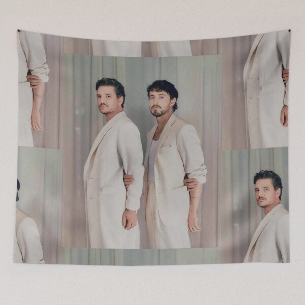 Item preview,  Pedro Pascal and Paul Mescal Illustration designed and sold by vandaziba.