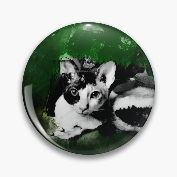 Item preview, SHAMROCK GREEN, MINT GREEN, DARK GREEN, GREY AND BROWN CORNISH-REX IN LEAVES AND GRASS designed and sold by Most1234.
