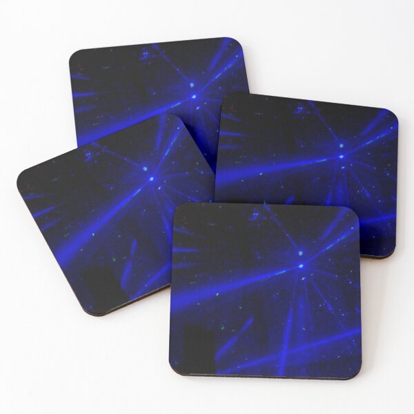 Item preview, Abstract art in blue, light streaks  designed and sold by aadventures.