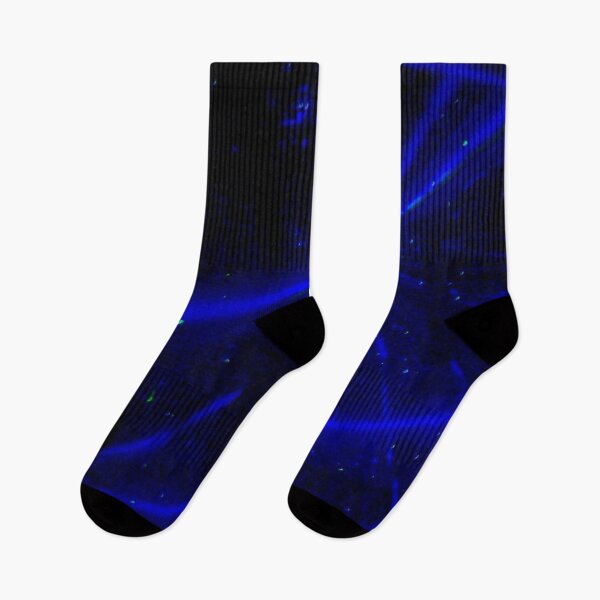 Item preview, Abstract art in blue, light streaks  designed and sold by aadventures.