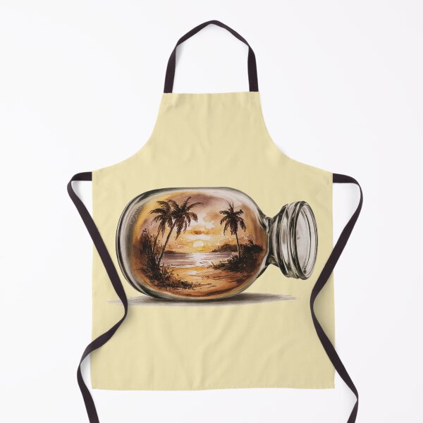 Item preview, Vintage Beach Landscape Trapped in Glass designed and sold by CosmicFreedom9.