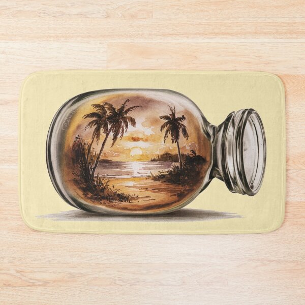 Item preview, Vintage Beach Landscape Trapped in Glass designed and sold by CosmicFreedom9.
